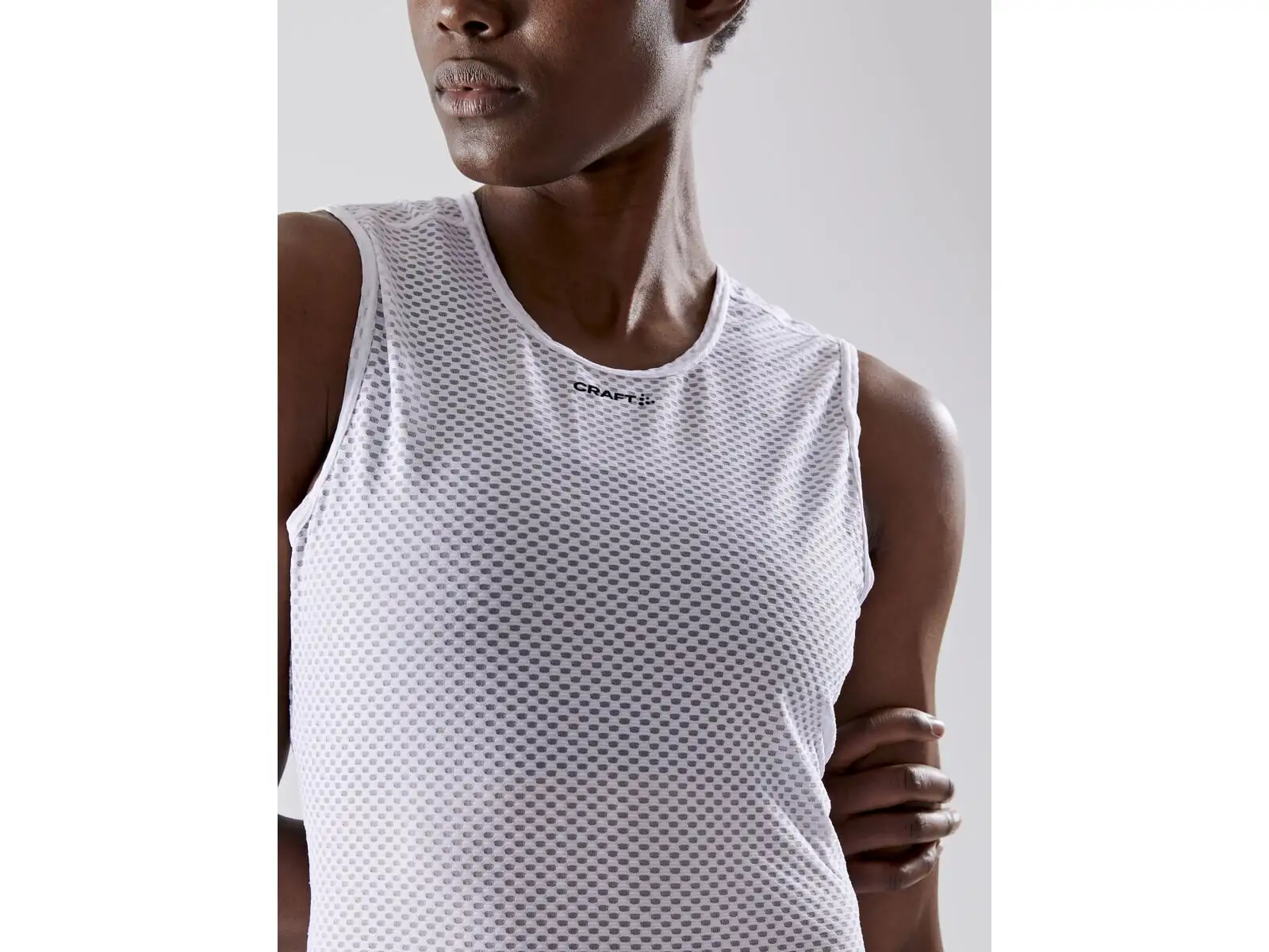 Craft Mesh Superlight Damen Funktionsshirt ohne Ärmel weiß