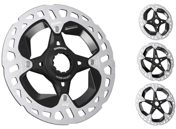 Shimano RT-MT900 Bremsscheibe 140 mm, Center Lock, Ice Tech, äußerer Lock Ring