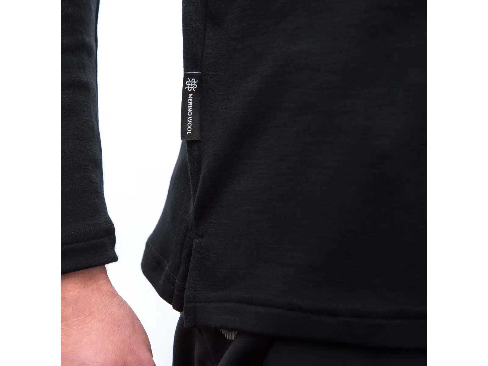 Sensor Merino Blend Elements Herren T-Shirt langarm schwarz
