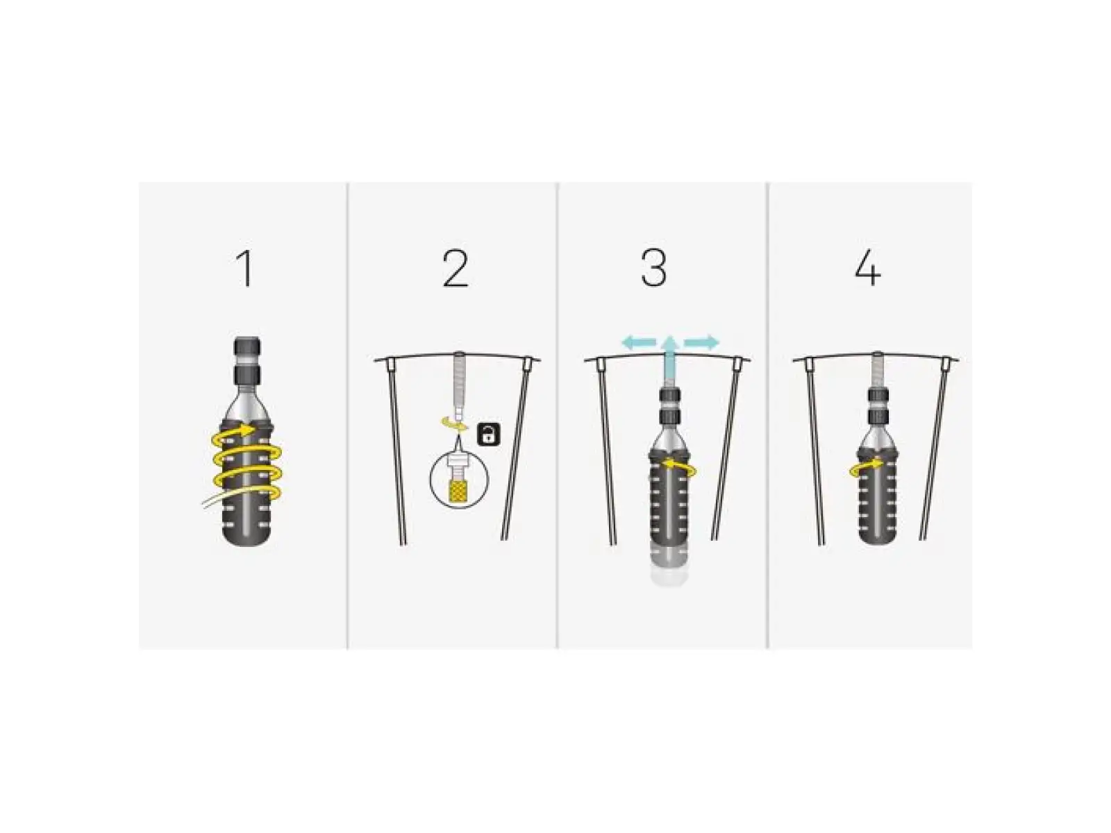 Topeak Nano Airbooster Pumpe + 16g CO2-Patrone