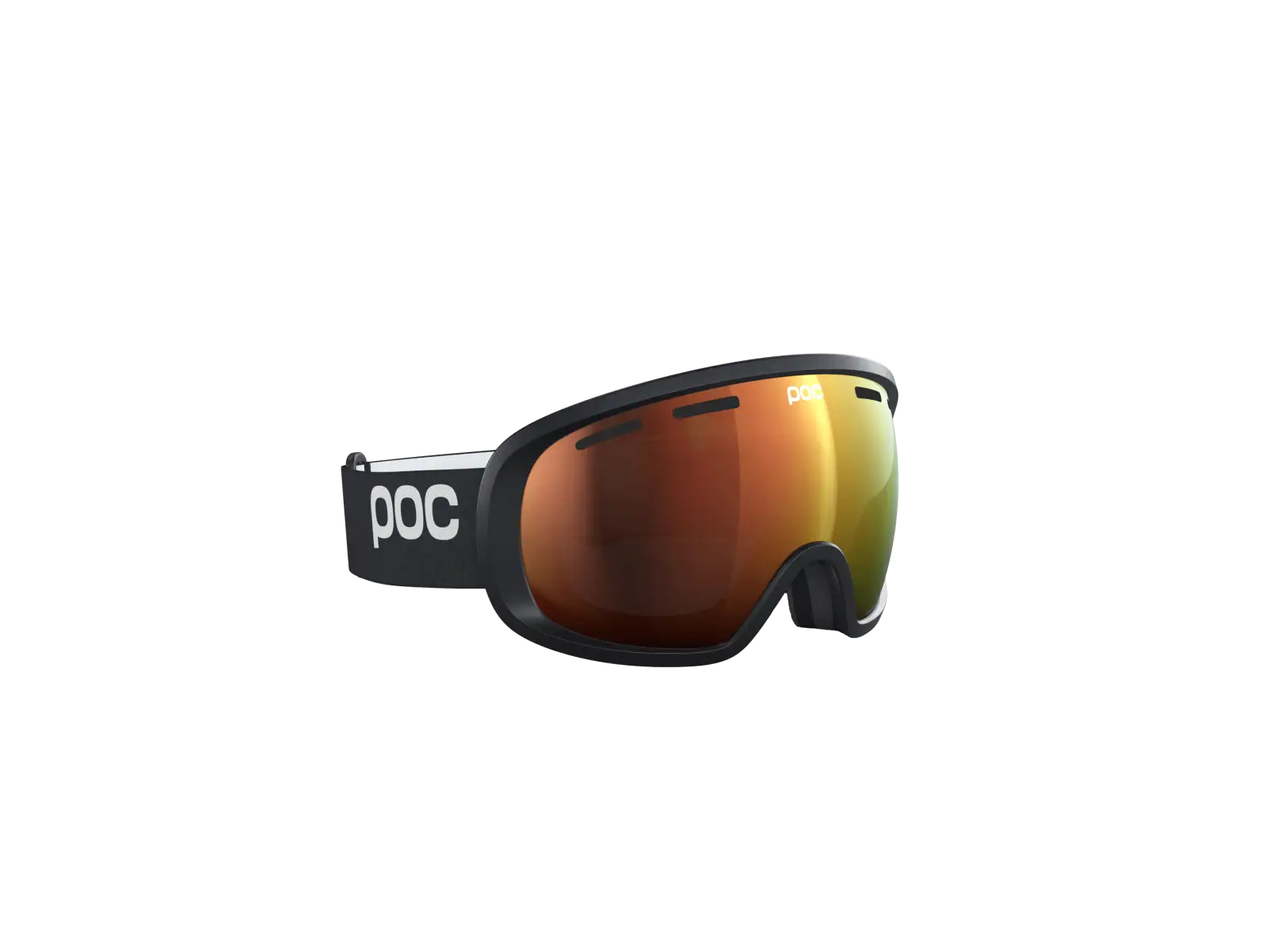 POC Fovea Skibrille Uranium Black/Partly Sunny Orange