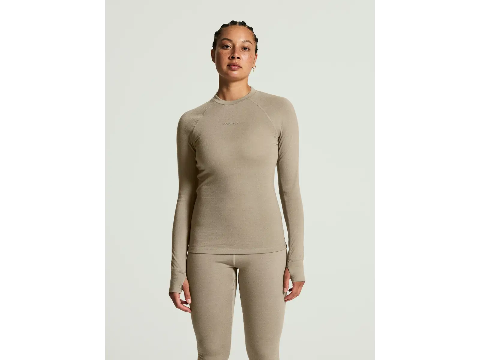 CRAFT Wool Comfort RN LS Damen T-Shirt Beige