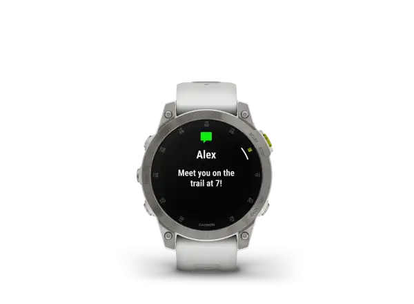 Garmin Epix Generation 2 Sapphire Edition Smartwatch Titanium/Weiß
