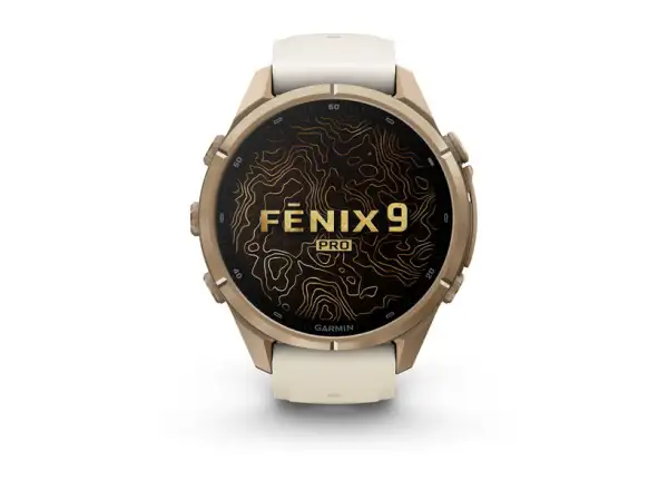 Garmin fenix 9 Pro inReach 43 mm Smartwatch Autumn gold titanium/Cream/french gray