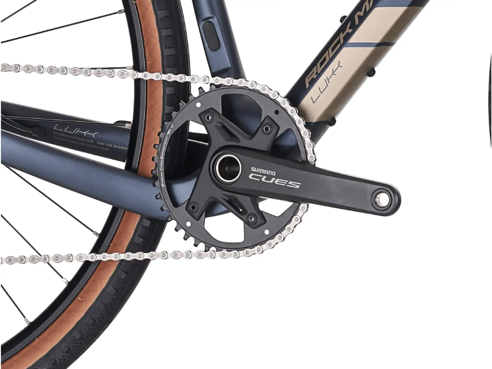 Rock Machine Lukk Cr 10 Gravelbike Matte Deep Ocean Blue