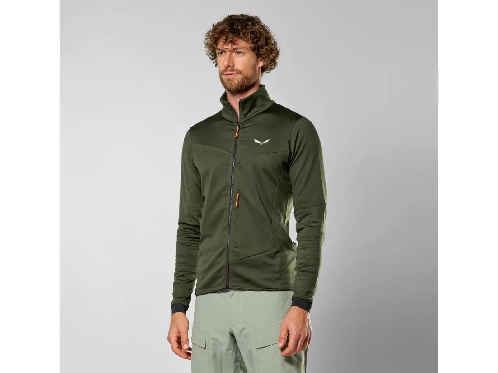 Salewa Sella Crevasse Herren-Fleecejacke Golden Brown