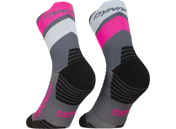 Dynafit Ultra Mid Laufsocken Cinder/Pink Glo