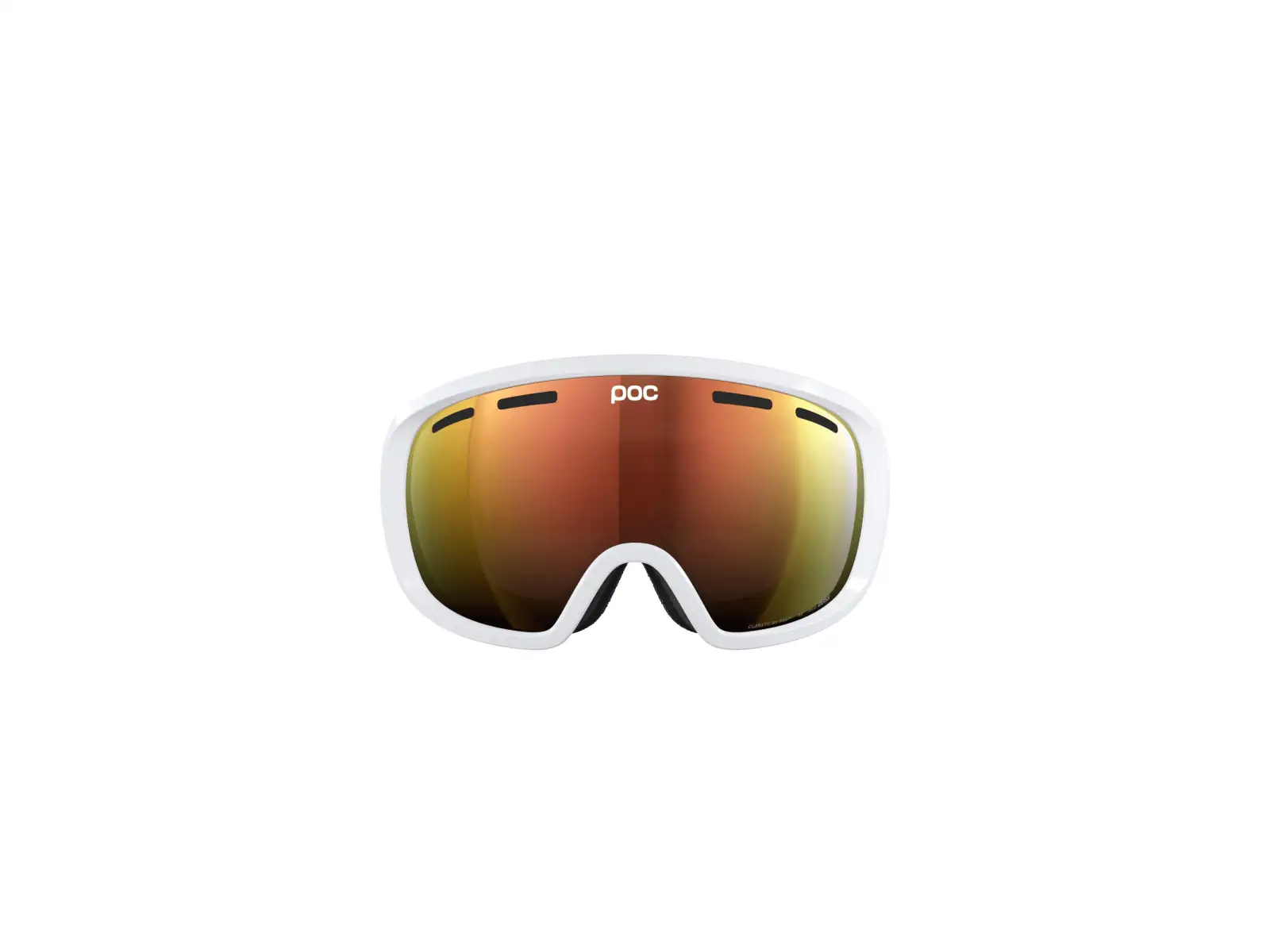 POC Fovea WF Skibrille Hydrogen White/Partly Sunny Orange