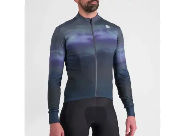 Sportful Flow Supergiara Thermal Herrentrikot Langarm Galaxy Blue/Black