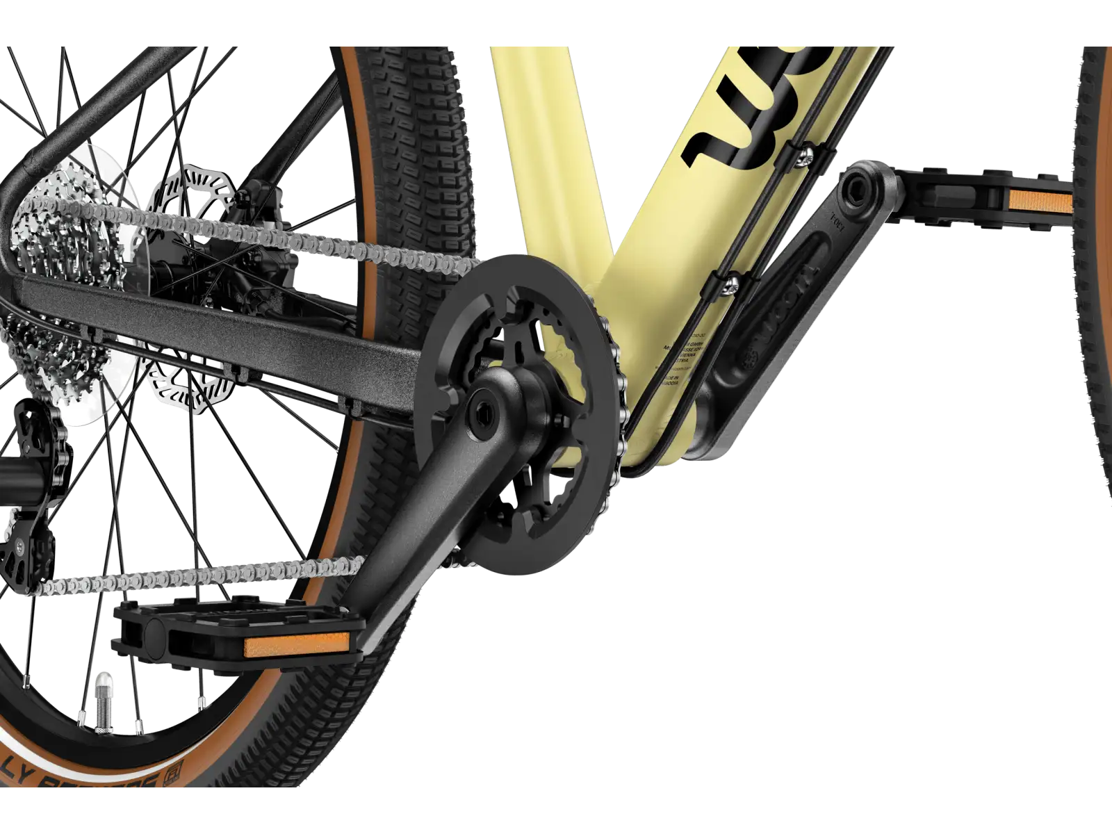 Woom 4 EXPLORE Kinderfahrrad mellow yellow