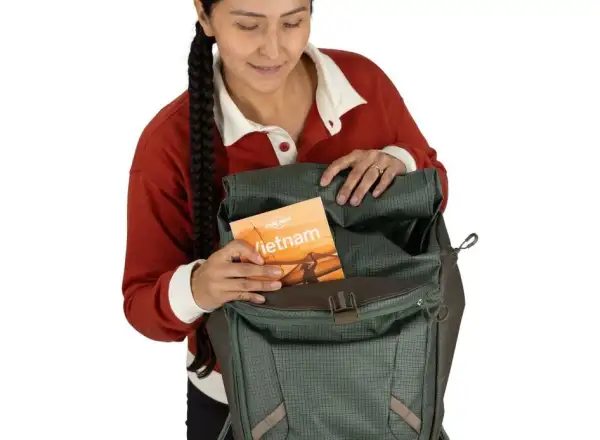 Osprey Transporter Roll Top Rucksack Raven Black