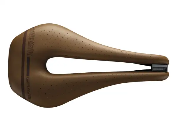 Selle Italia Novus Boost Gravel Heritage Superflow S3 Sattel Braun