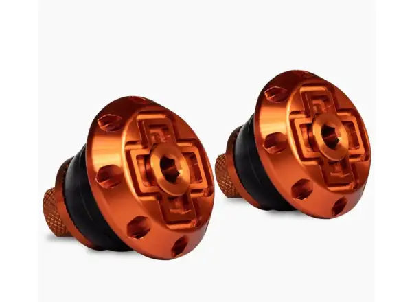 Muc-Off Disco Bar End Plugs Lenkerendenstopfen in Orange