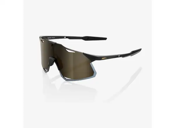 100% Hypercraft Sportbrille Matte Black/Soft Gold.