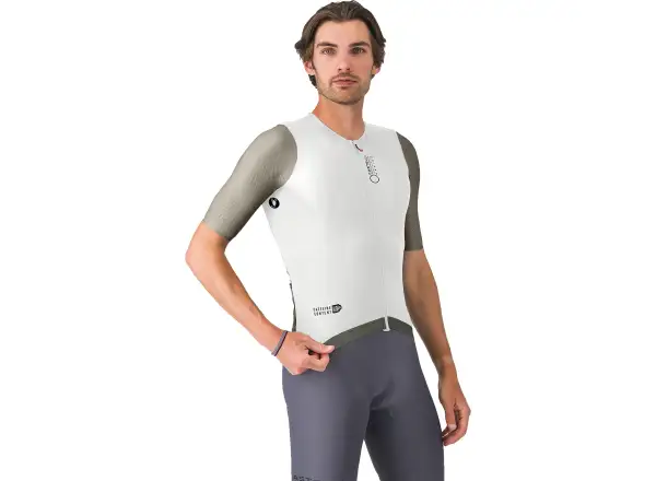 Castelli Corretto Herren-Trikot Kurzarm Ivory/Clay-Black