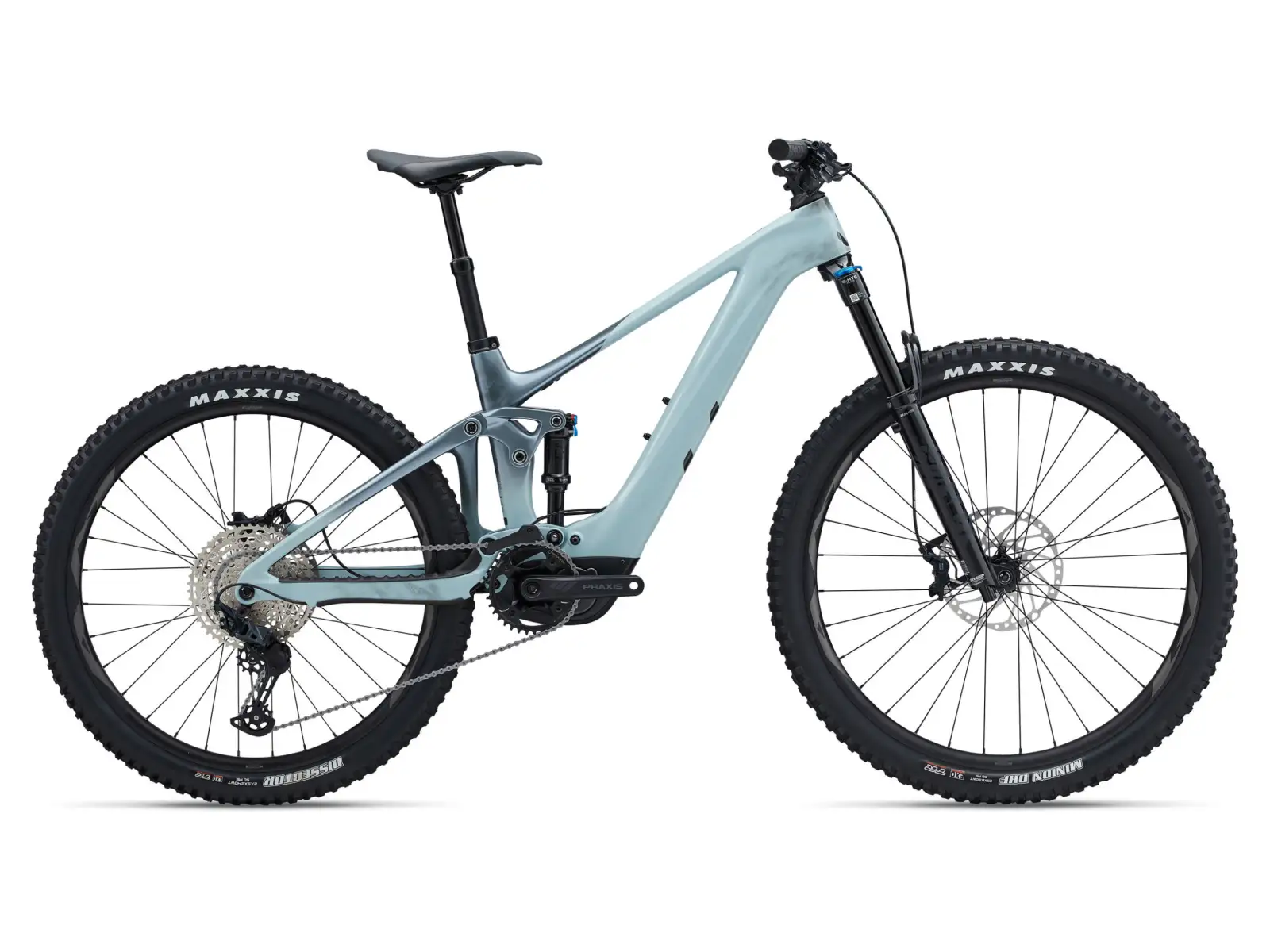 Liv Intrigue X Advanced E+ Elite 2 vollgefedertes Elektrofahrrad Soap Suds/Aged Denim