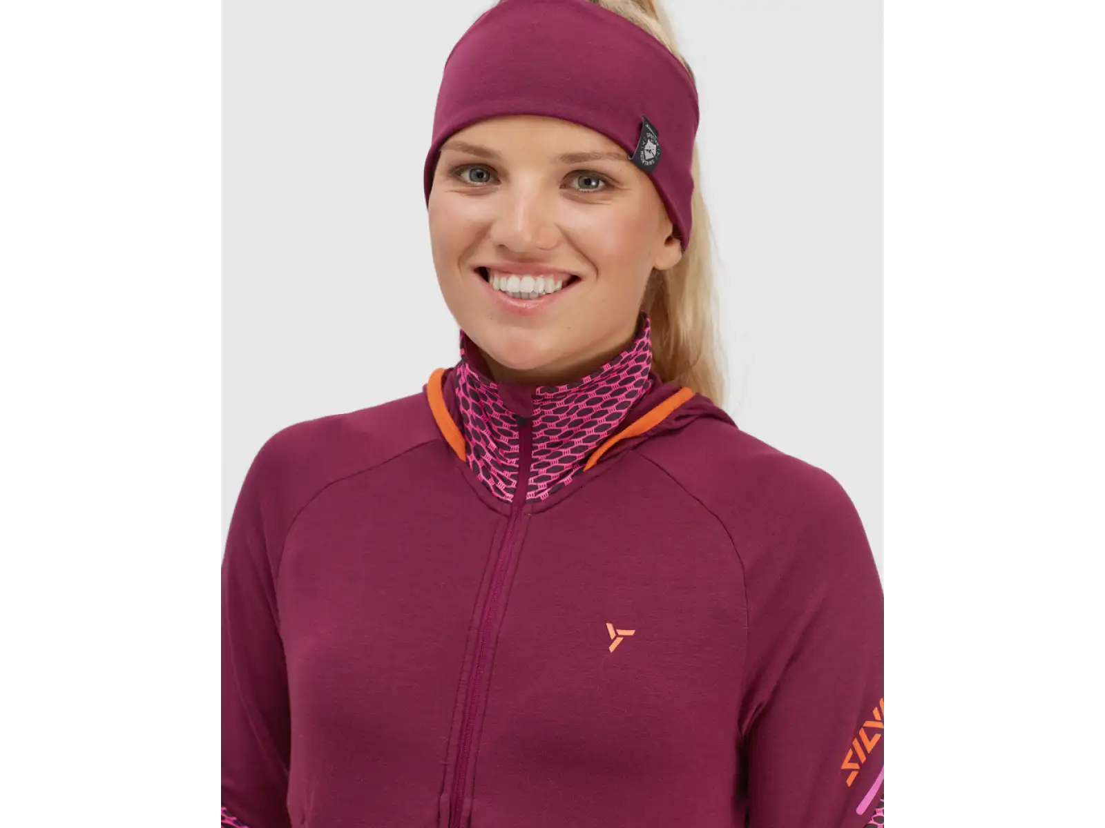 Silvini Artica Damen Hoodie Pflaume/Rosa