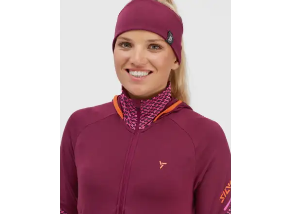 Silvini Artica Damen Hoodie Pflaume/Rosa