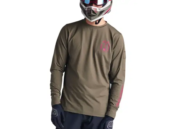 Troy Lee Designs Ruckus Ride Tee Herrenshirt Langarm Fangs Olive