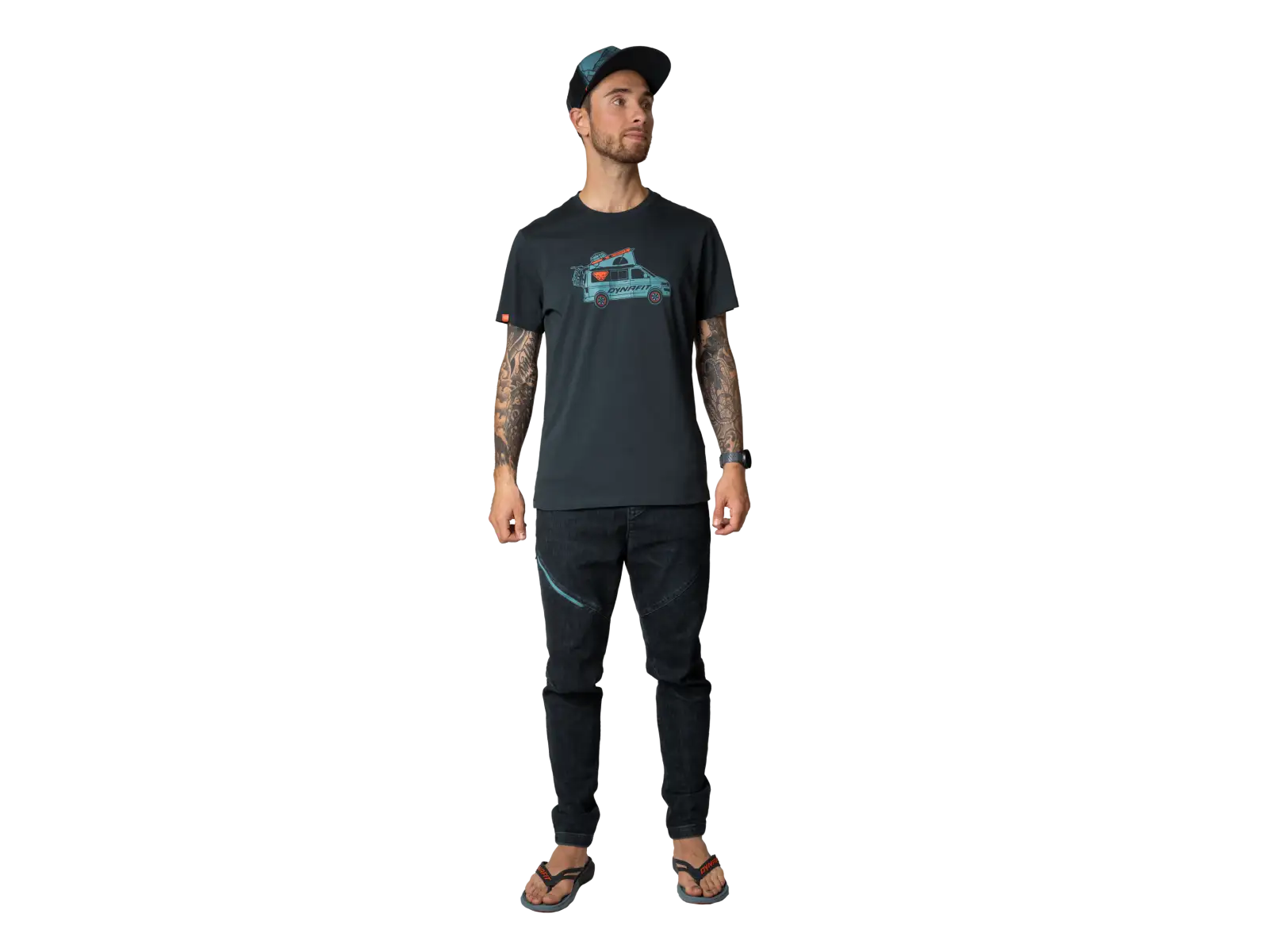 Dynafit Graphic Cotton Herren T-Shirt kurzarm Blueberry/Dynavan