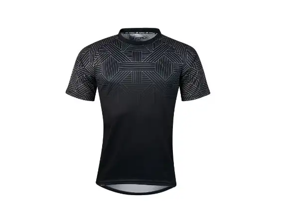 Force City Herrentrikot kurzarm schwarz/grau