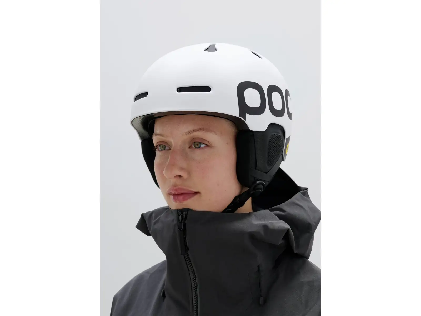 POC Auric Cut BC MIPS Skihelm Hydrogen White Matt