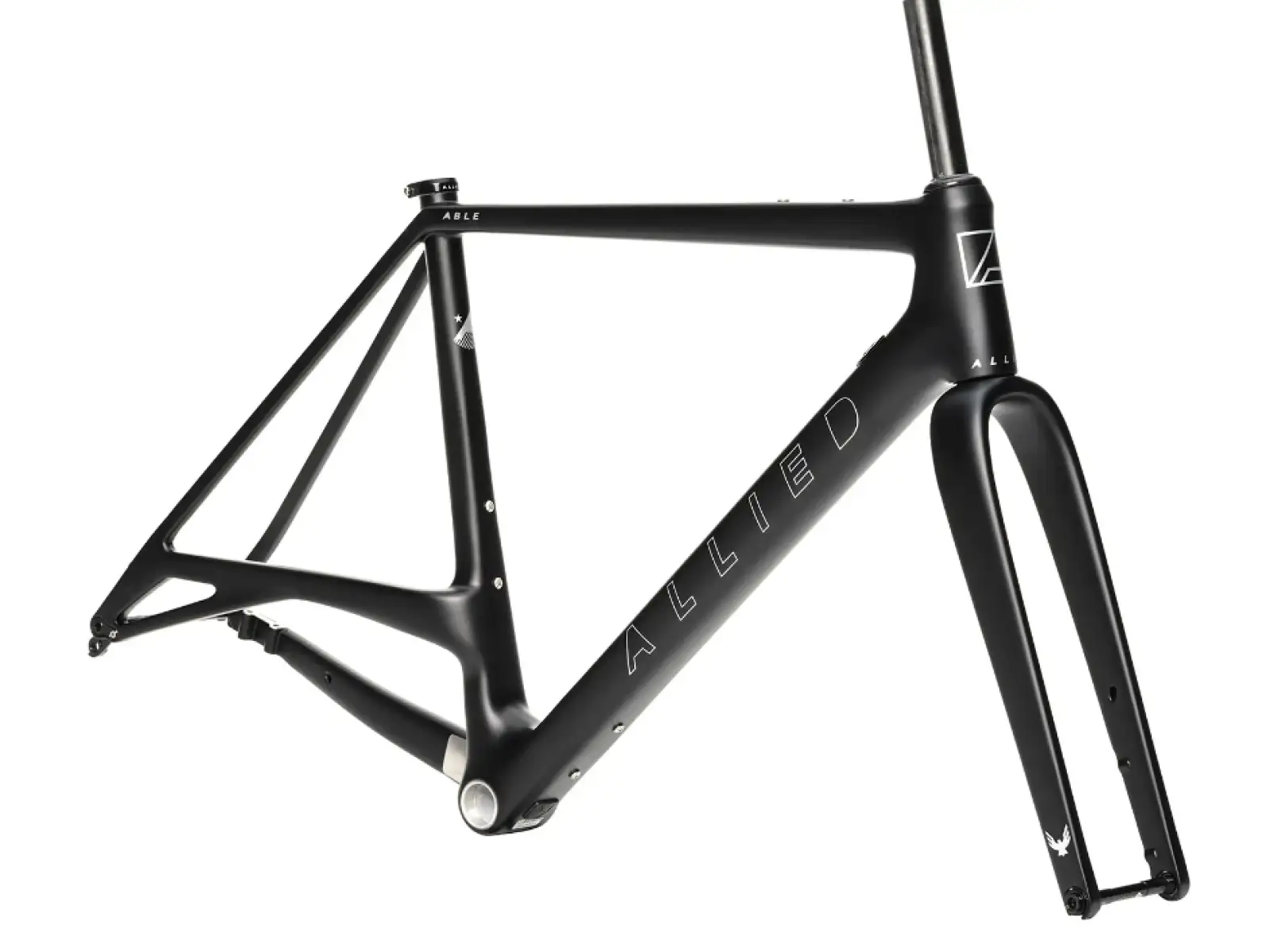 Allied Cycle Works Able Gravel-Rahmenset Schwarz