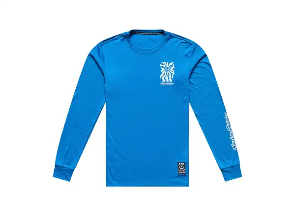 Troy Lee Designs Skyline Ride Tee One Eye Aero Herren Trikot langer Ärmel Blue