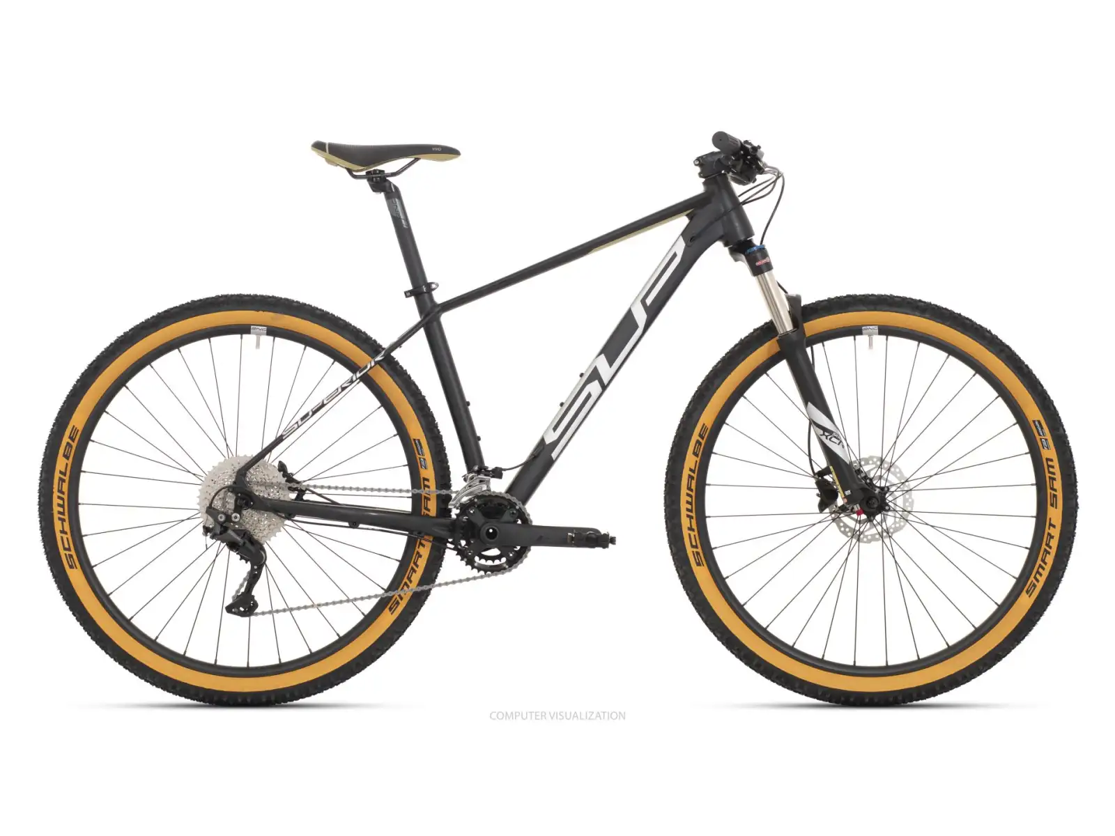 Superior XC 889 Matte Black/Silver/Olive Mountainbike