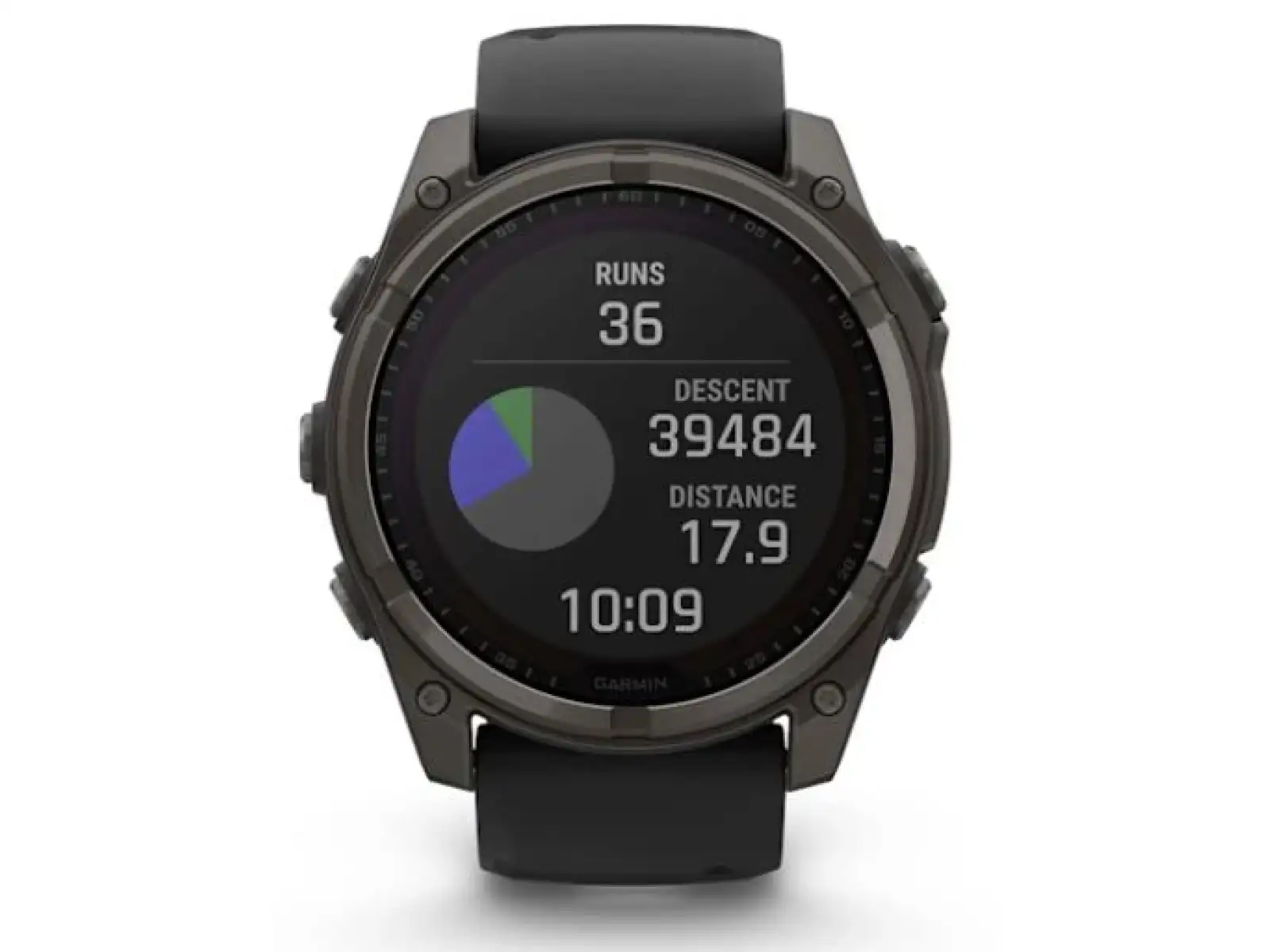 Garmin fenix 8 - 51 mm Solar Sapphire Smartwatch Carbon DLC Titanium Schwarz/ Kieselgrau