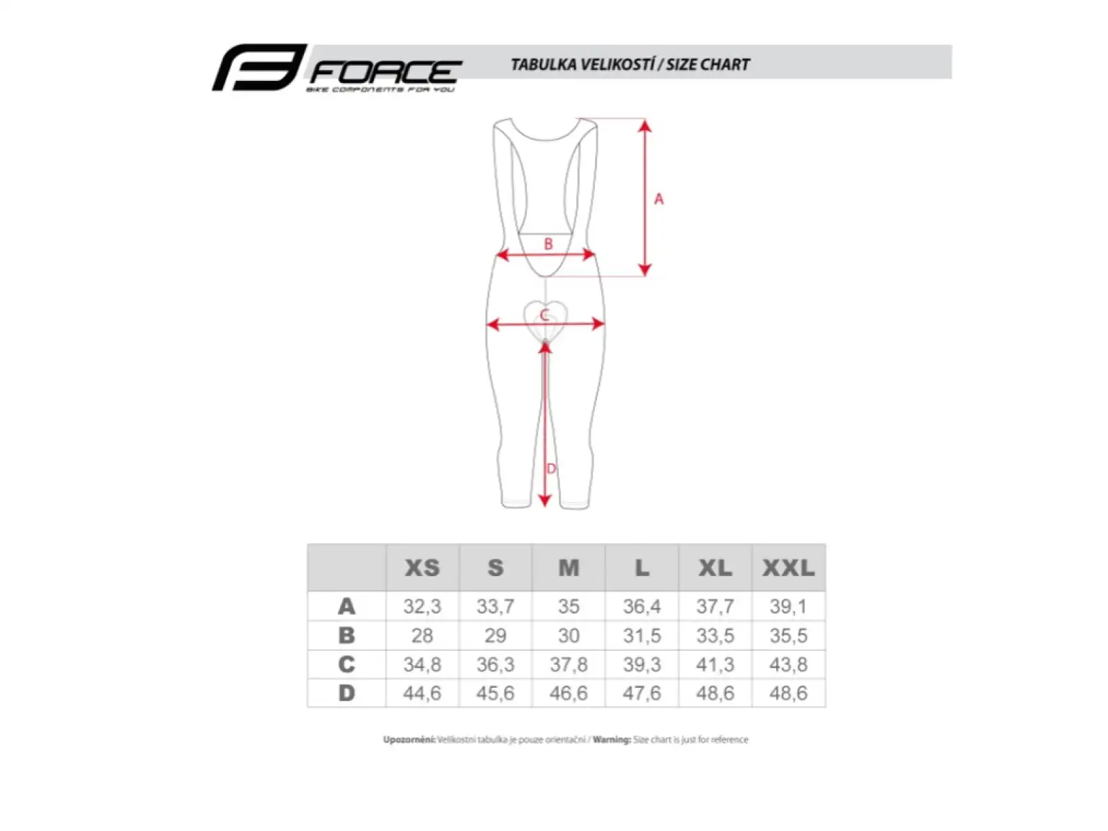 Force Story Lady 3/4 Damenhose mit Latz und Einlage Schwarz
