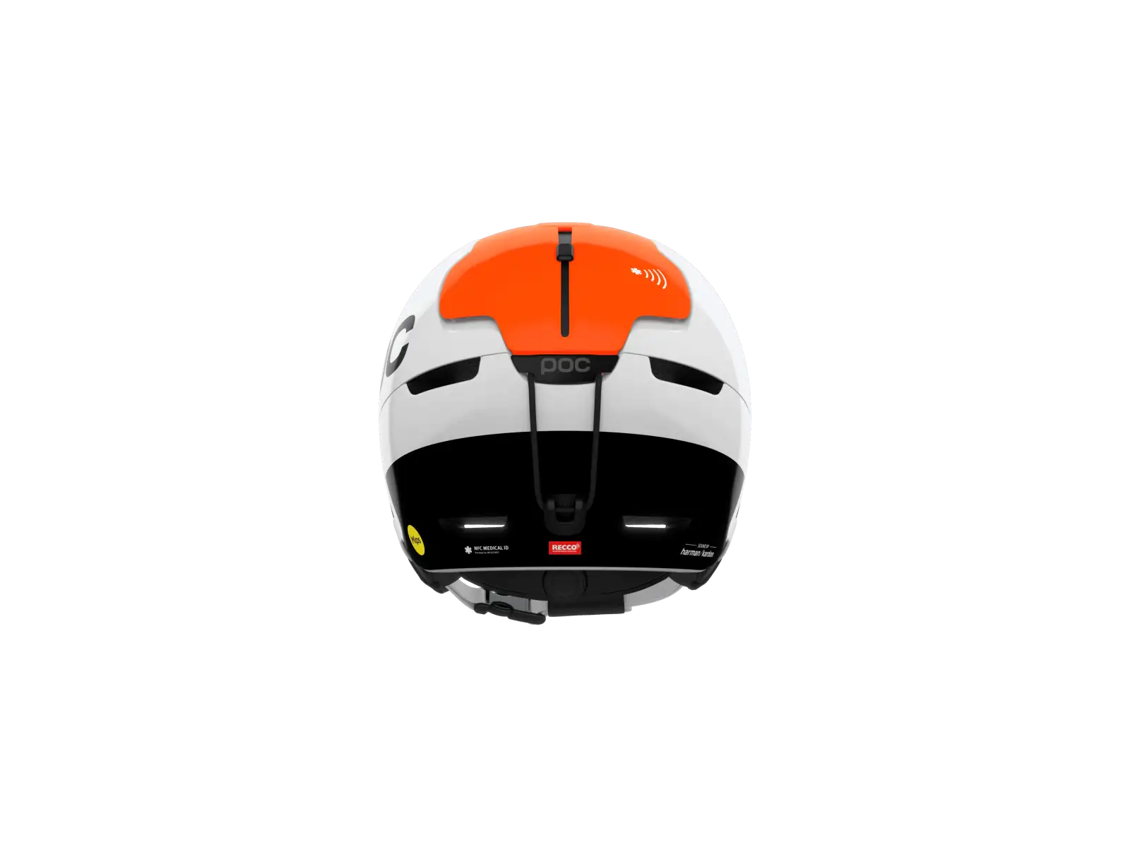 POC Obex Connect Skihelm Hydrogen White/Fluorescent Orange AVIP