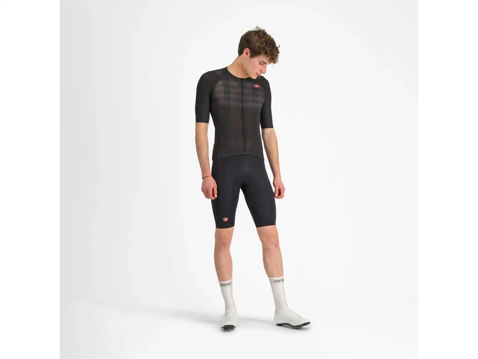 Castelli Aero Race 8S Herren-Trikot Kurzarm Black
