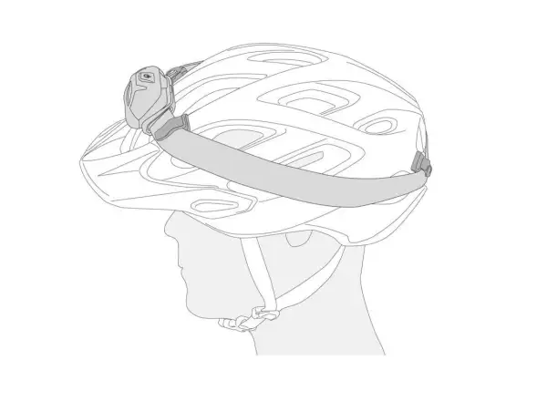 Petzl Uni Adapt Klebclips für Stirnlampe.