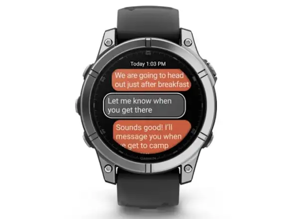 Garmin fenix E - 47 mm AMOLED Smartwatch aus Edelstahl