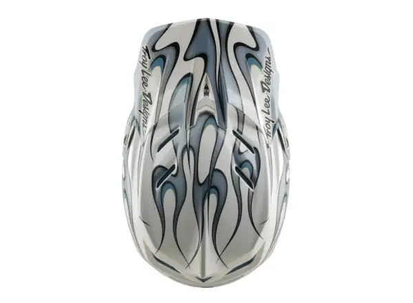 Troy Lee Designs D4 Composite MIPS Helm Torched white/Silver
