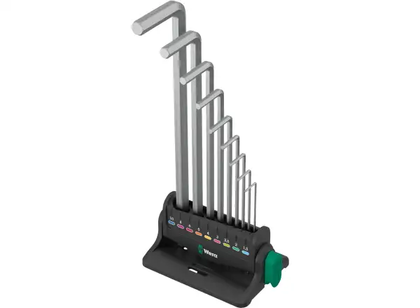 Wera 950/9 Hex-Plus 8 Inbus L-Schlüssel Chrom Satz 9 Stk mit Halterung
