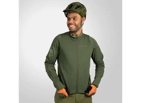 Endura SingleTrack Softshell Herren Jacke Ghillie Green