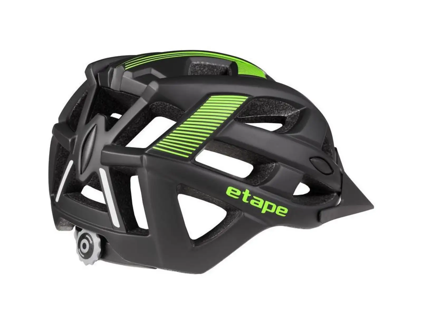 Etape Escape Fahrradhelm schwarz/grün matt