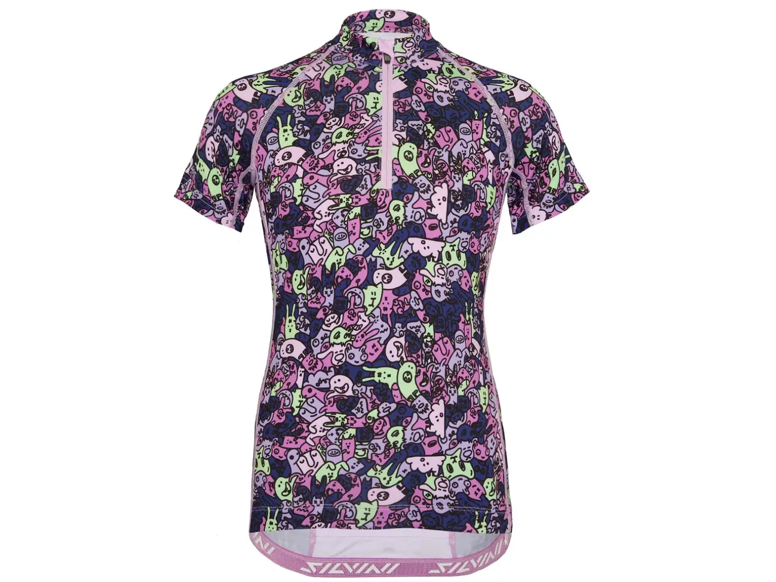 Silvini Scrivia Kindertrikot kurzarm Blush/Green