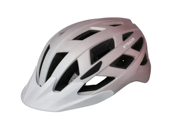 R2 Lumen Fahrradhelm weiß/puderrosa