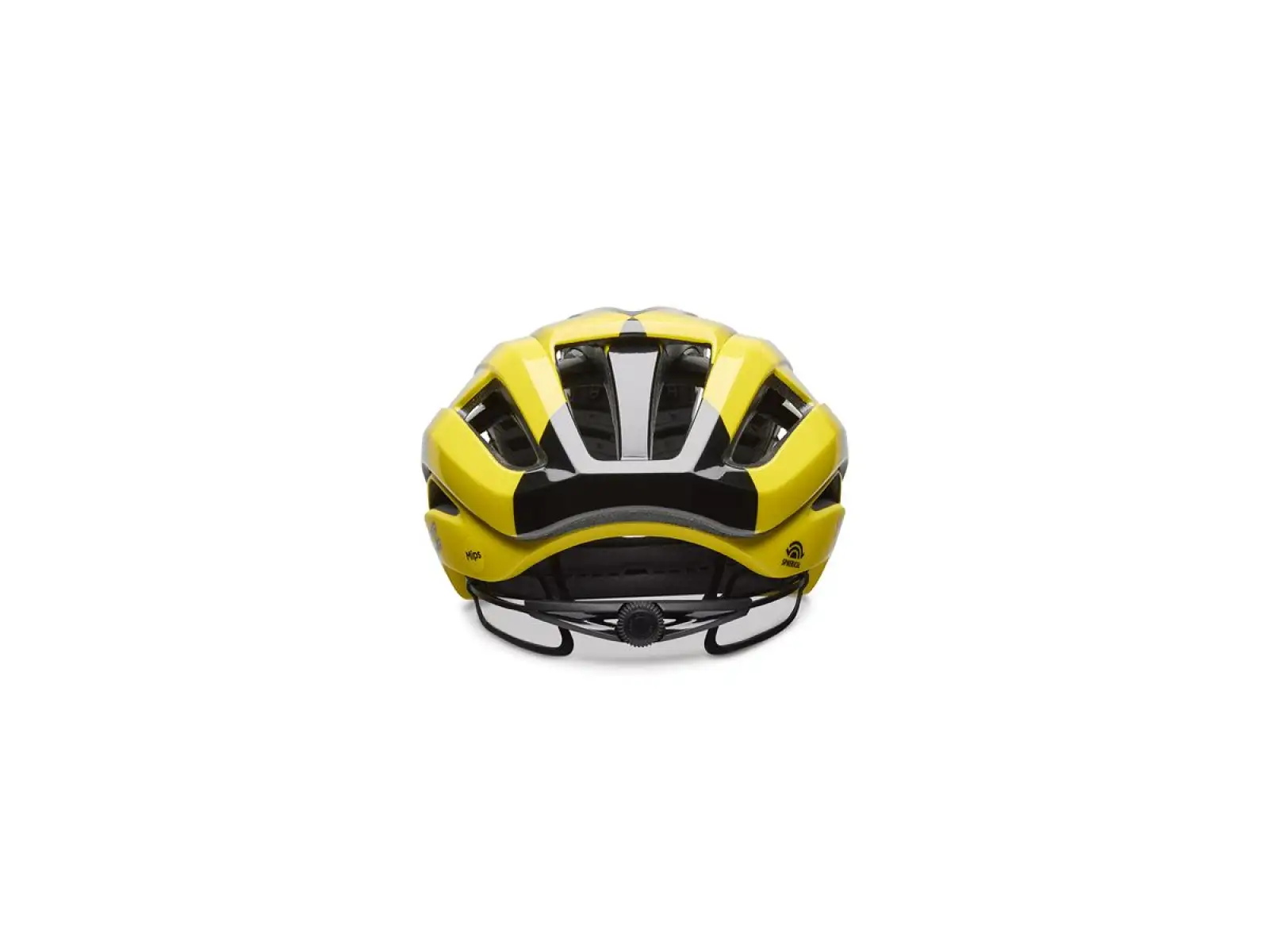 Giro Aries Spherical Helm Mattschwarz/Yellow Visma