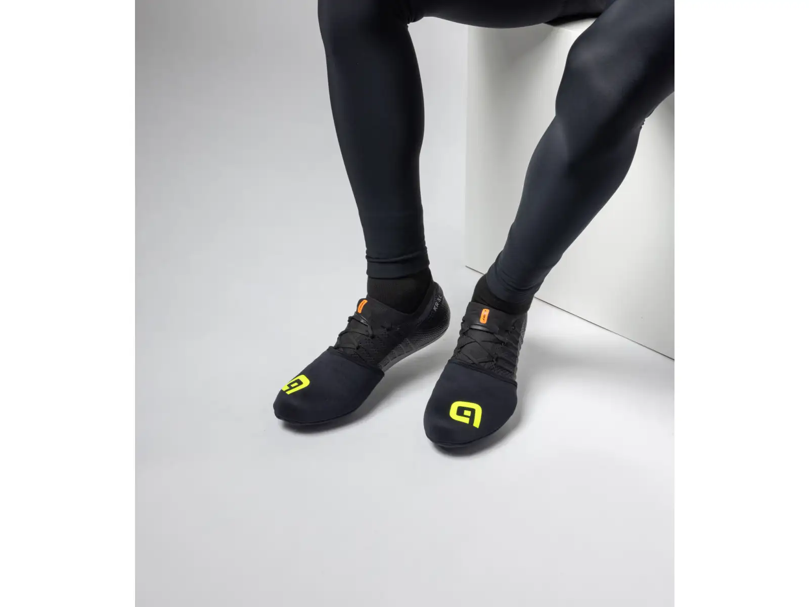 Fahrradüberschuhe Alé Shield Schwarz/Gelb