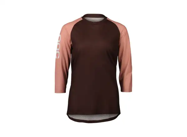 POC MTB Pure Damen-Trikot 3/4-Ärmeln Axinite Brown/Rock Salt