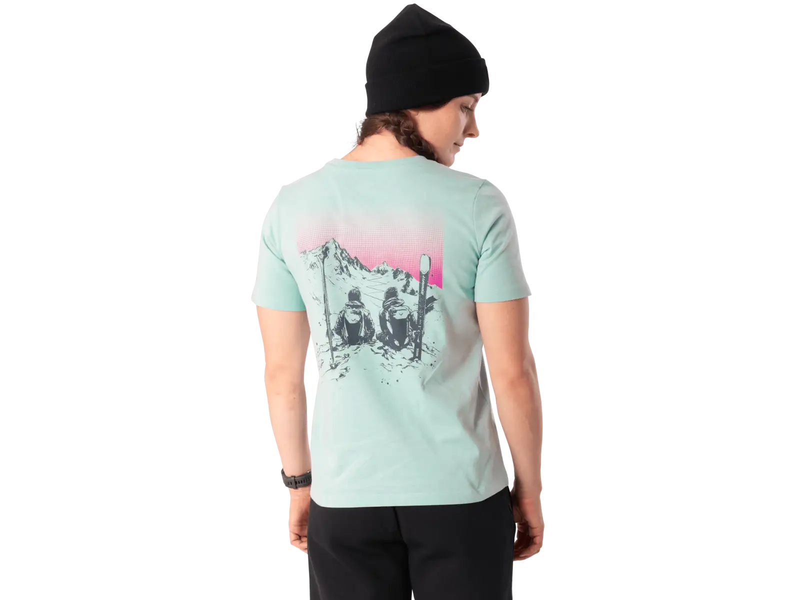 Dynafit Back Graphic Cotton Damen T-Shirt Kurzarm Cloud Blue/Twilight