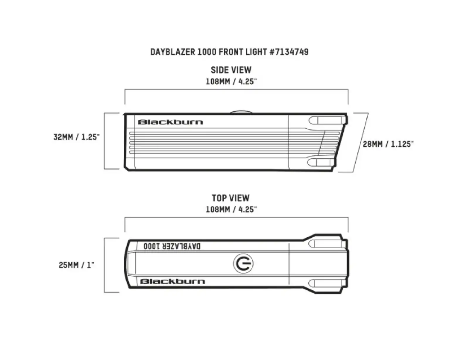 Blackburn Dayblazer 1000 Frontlicht USB-C