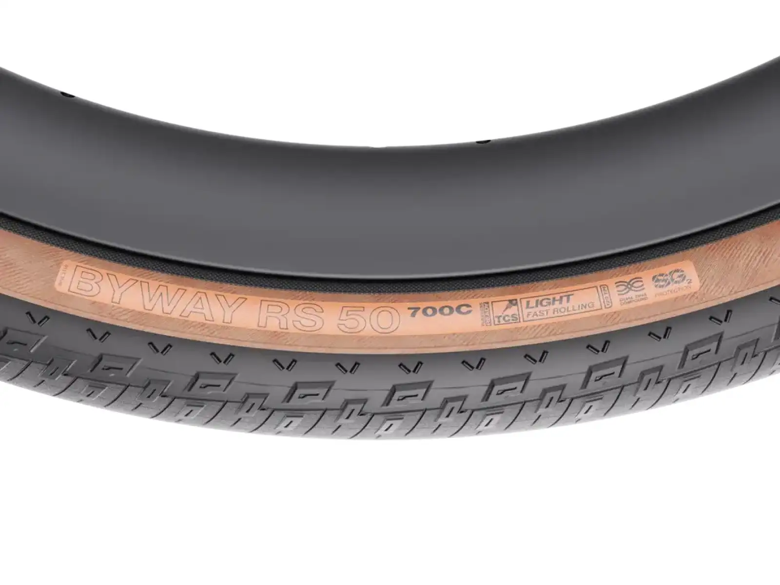 WTB Byway RS 700x50 TCS Light Fast Rolling Dual DNA SG2 Gravel-Reifen schwarz/braun