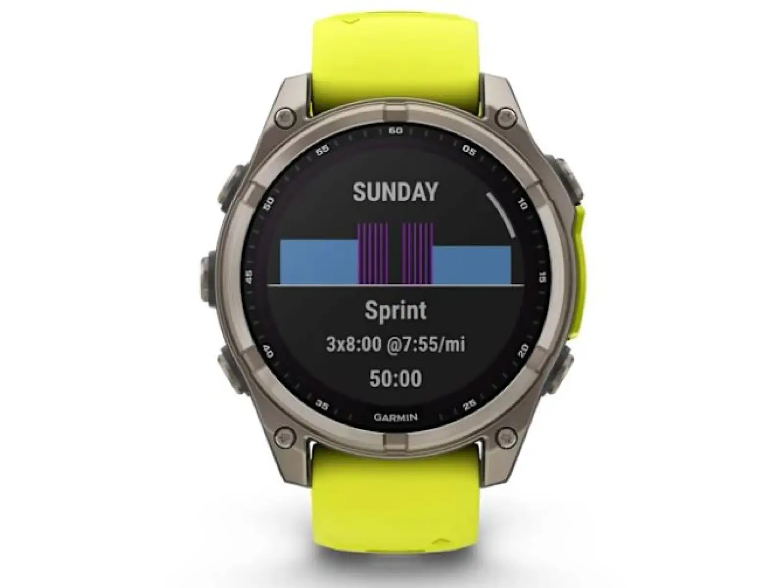 Garmin fenix 8 - 51 mm Solar Sapphire Smartwatch Titanium Yellow/Graphite