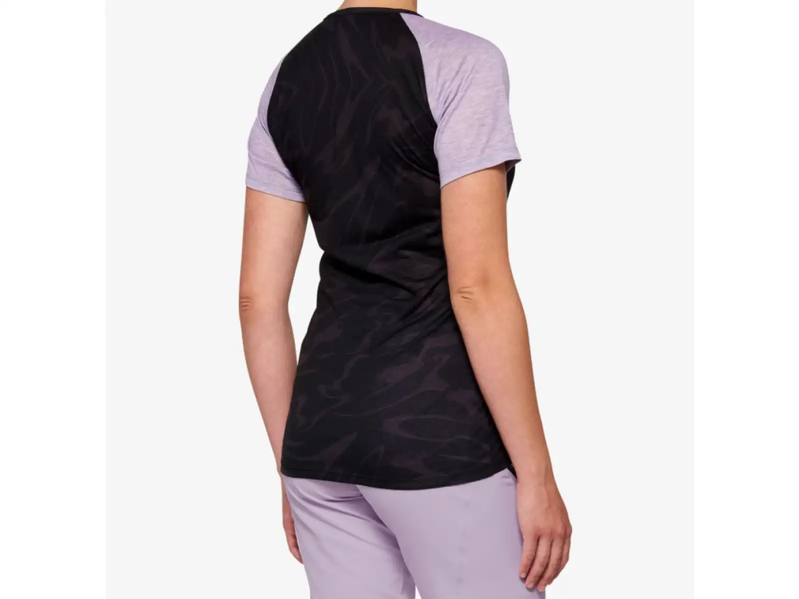 100% Airmatic Damen-Trikot kurzer Ärmel Schwarz/Lavendel