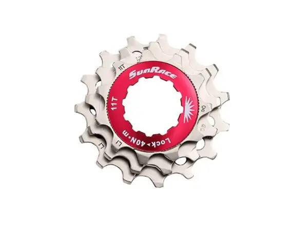 SunRace Ersatzrädchen-Set für 10-Gang Kassetten - 11/13/15 Zähne in Silber.